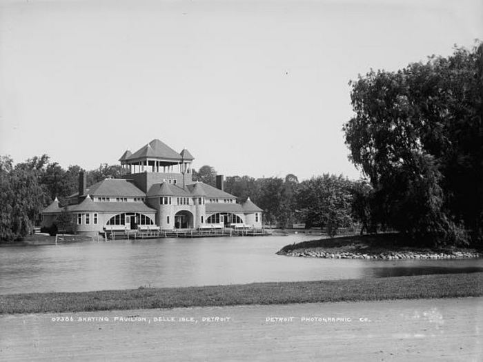 Belle Isle Skating Pavilion - Old Photo